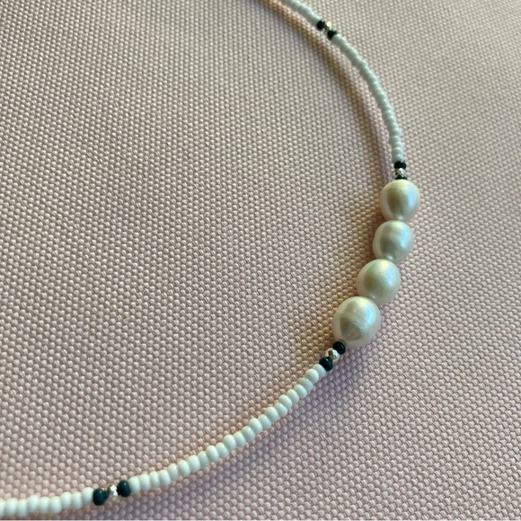 Freshwater Pearls and Seed Beads Necklace - Picture 7 of 12